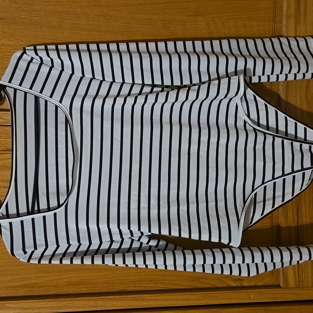 Striped bodysuit